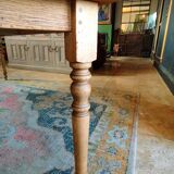 Solid oak farmhouse table