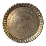 Ancien plateau marocain en laiton