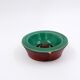 Vintage ceramic and leather ashtray from the 1950s