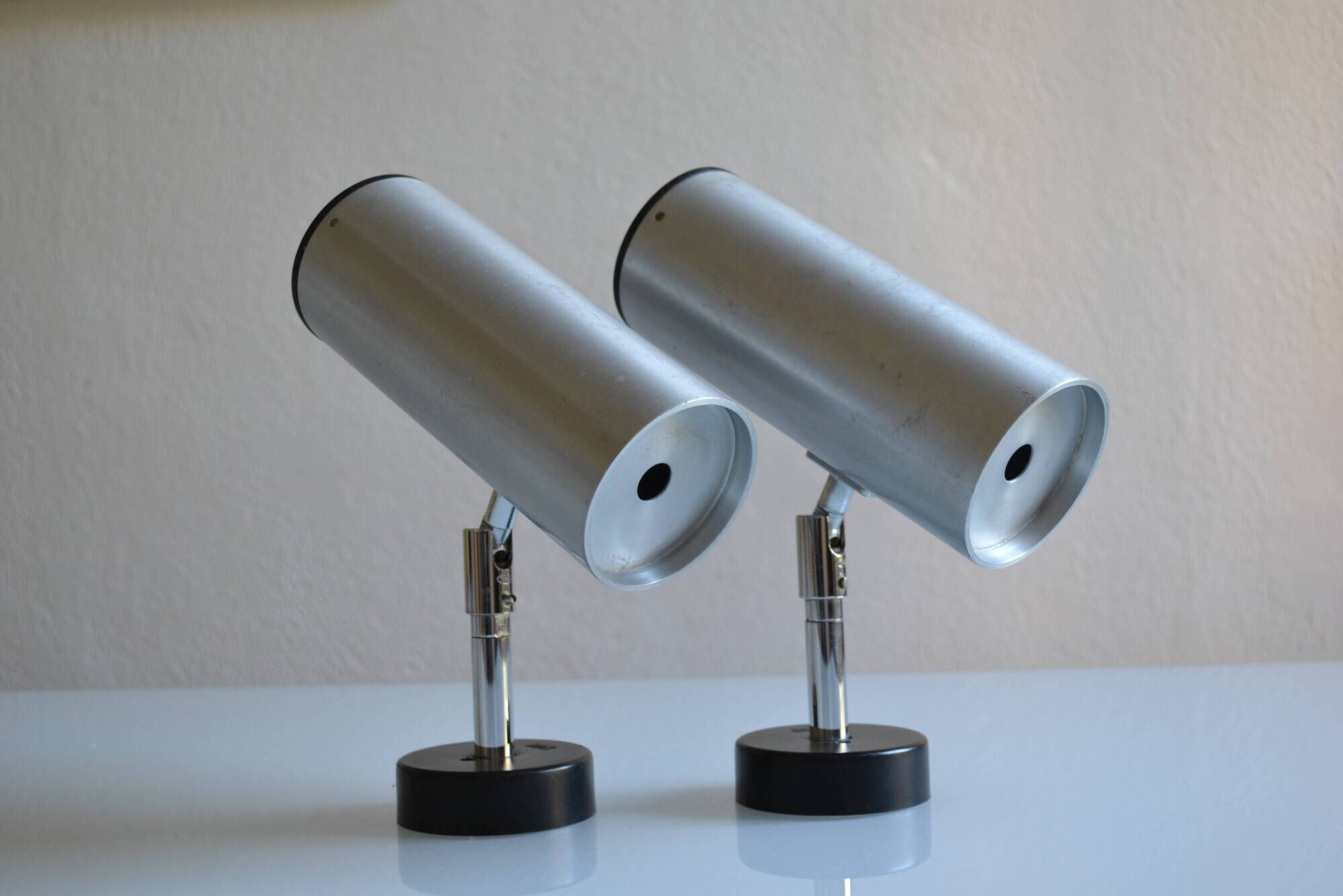 Staff leuchten pair of 1960s pipe wall lights