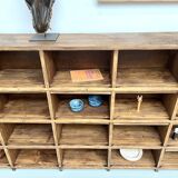 Meuble de métier ancien à 24 casiers