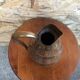 Old pitcher wood + strapping gold metal tableware style xixth vintage