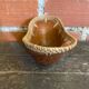 Old Brown Speckled Terracotta Pocket Video + Vintage Rattan Border