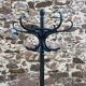 Antique French Art Deco parrot coat rack, bentwood