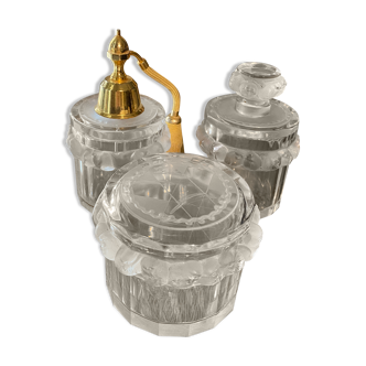 Set of Lalique crystal perfume kits