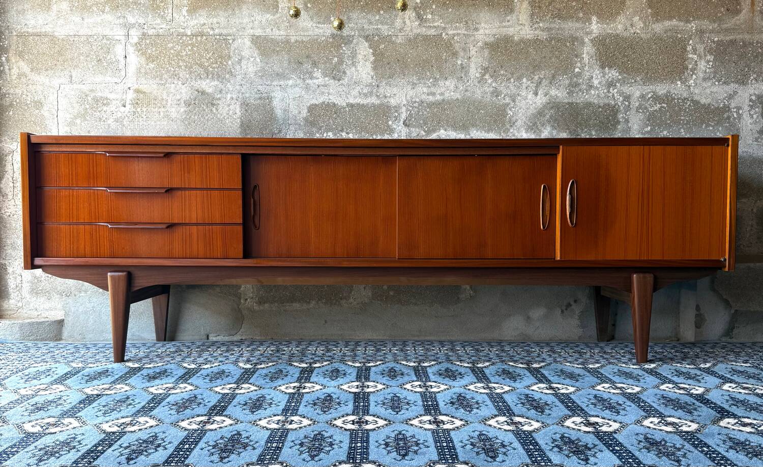 Vintage Scandinavian teak sideboard, 1960.