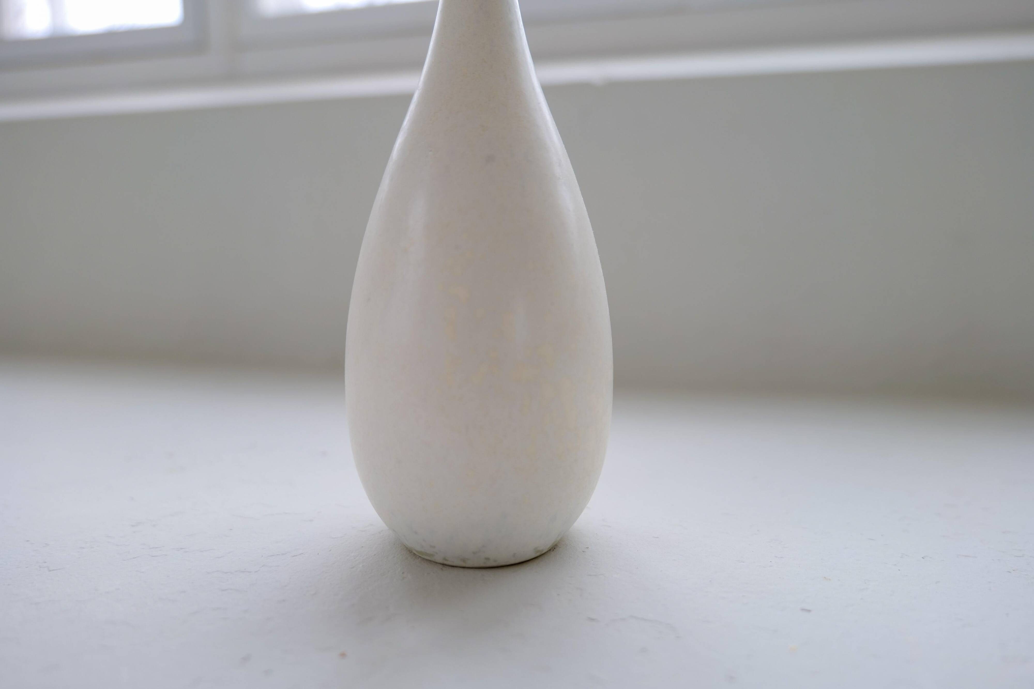 Group of 6 white and grey Midcentury Modern vessels Rörstrand Sweden 1950