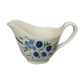 Former Badonviller Saucière, Francine model, Blue and Green Flowers in The Stencil