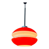 Vintage orange glass pendant light Peill & Putzler