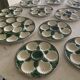 6 oyster plates and Longchamps barbotine dish