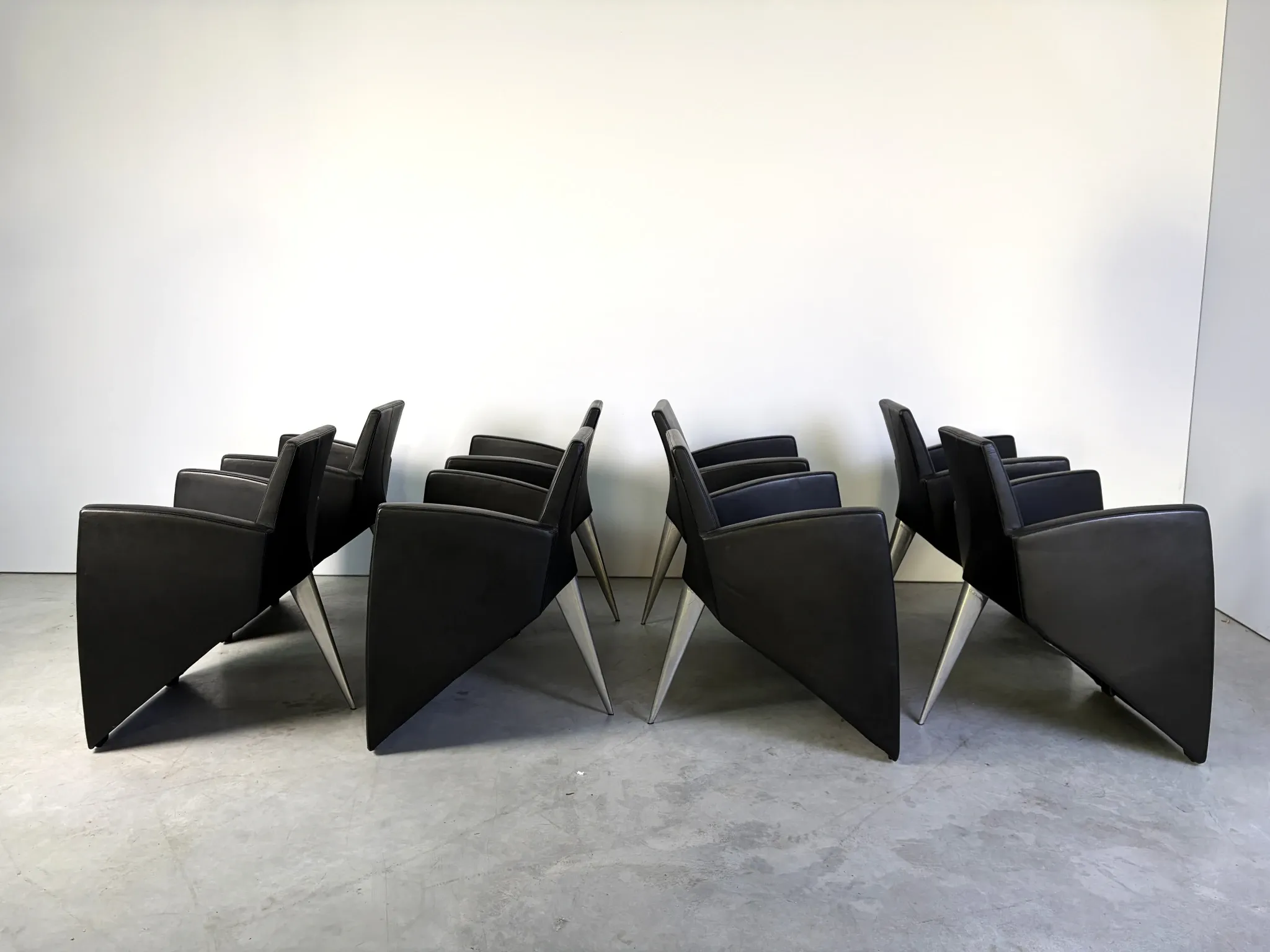 J. Lang armchairs by Philippe Starck for Driade, 1980s, set of 8