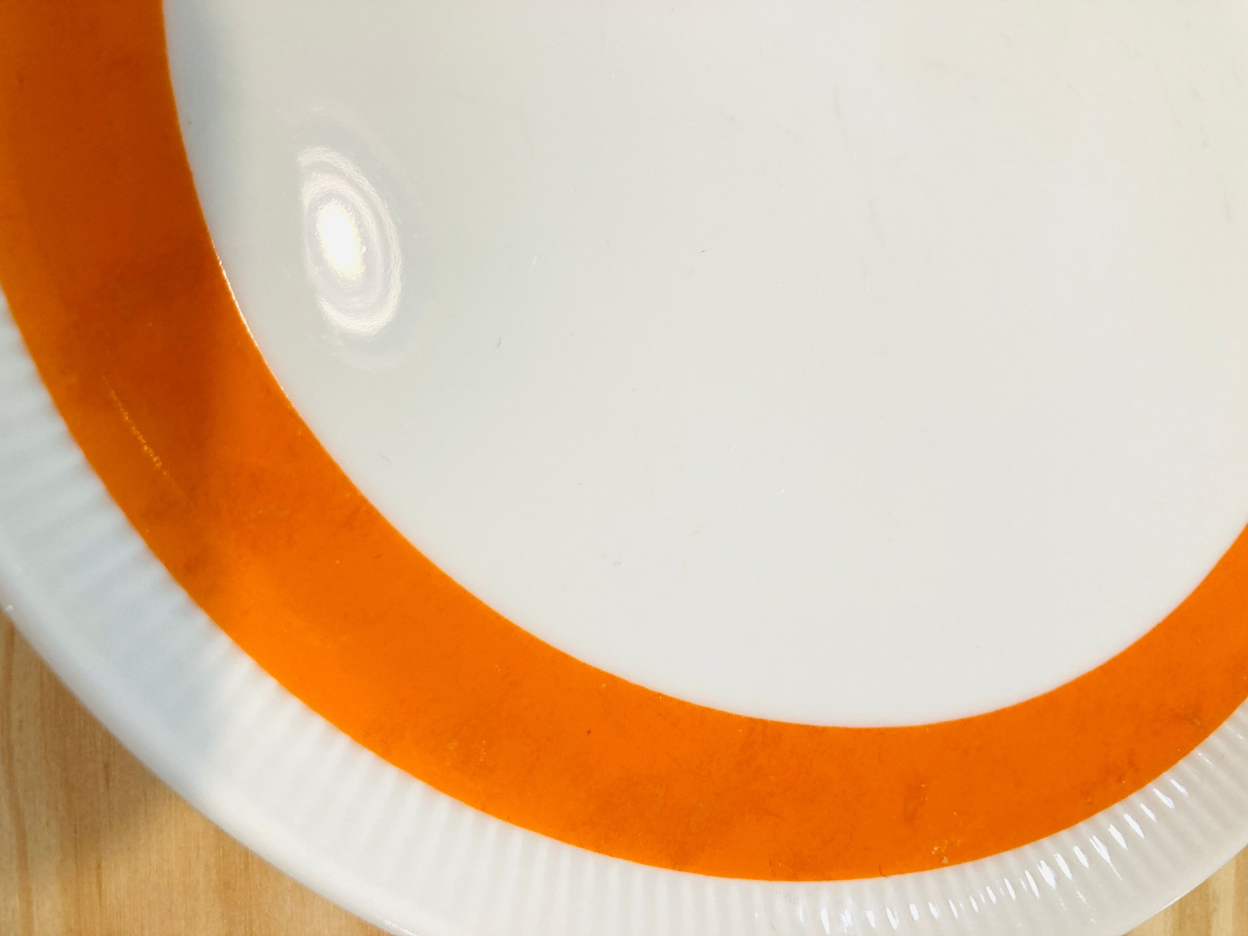 X6 petites assiettes orange Melitta-années 70-retro-vintage-cuisine