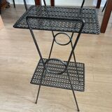Table d’appoint en fer forgé vintage
