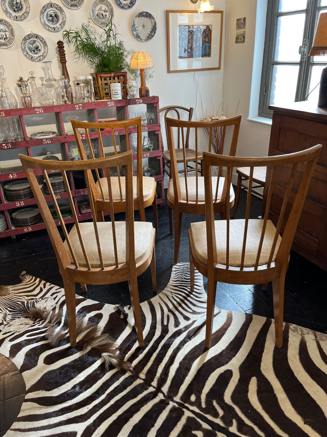 Set of 4 chairs 1950