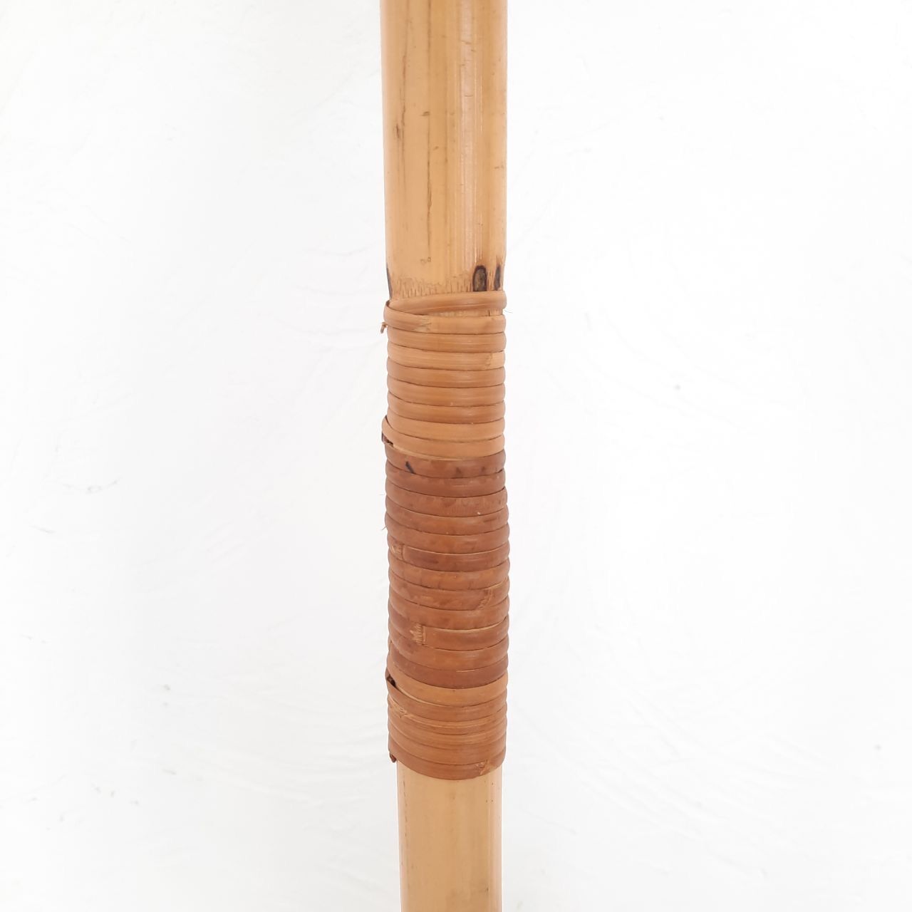 Deux porte-manteaux en bambou vintage