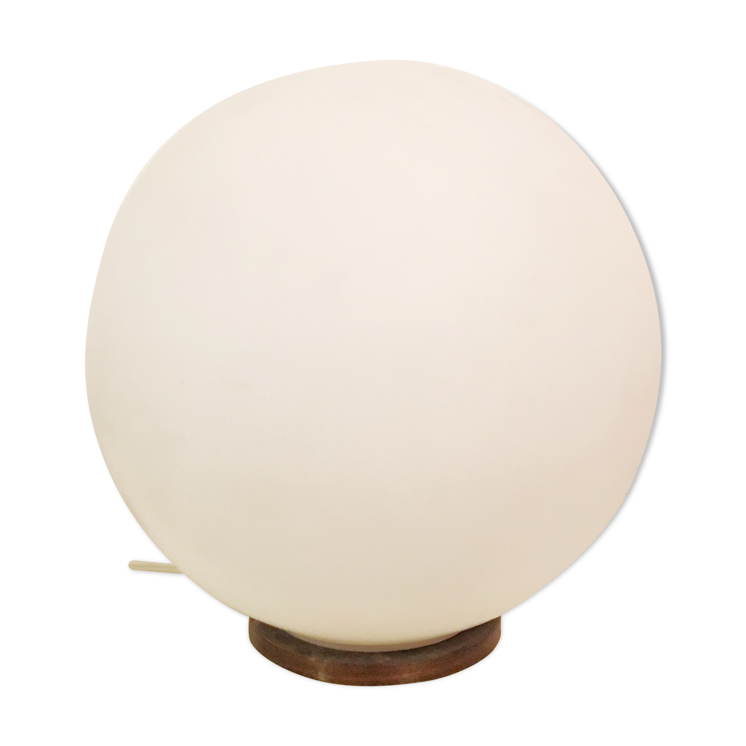 White Moon glass table lamp, 1960s