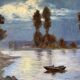 Paintings  "Lakescapes" nocturnal and daytime signed L. Arnoux