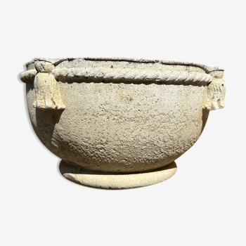 Stone planter pot