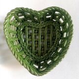 Braided porcelain basket