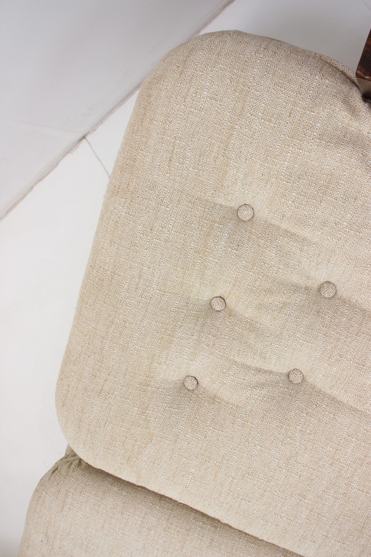 1980s three seater adjustable sofa / leda lux, czechoslovakia