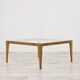 Scandinavian design coffee table in oak and glass