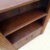 Vintage curved bamboo bar