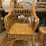 Wicker armchair