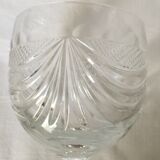 Set of 6 crystal wine glasses