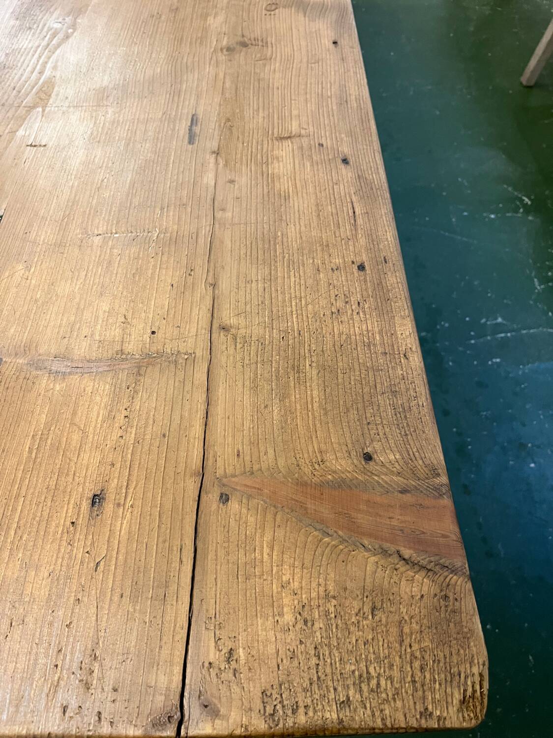 3-metre pine dining table