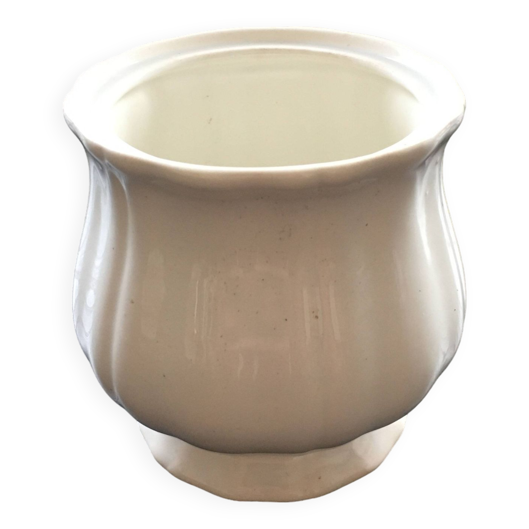 White Gien pot