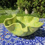 Frog ceramic fruit basket or salad bowl