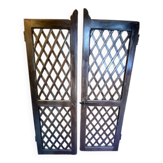 Porte double bois