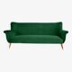 Sofa after renovation, 1960s, bottle green.