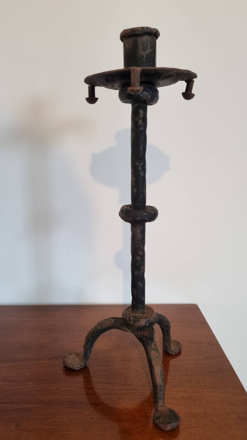 Pair of brutalist candlesticks