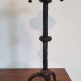 Pair of brutalist candlesticks