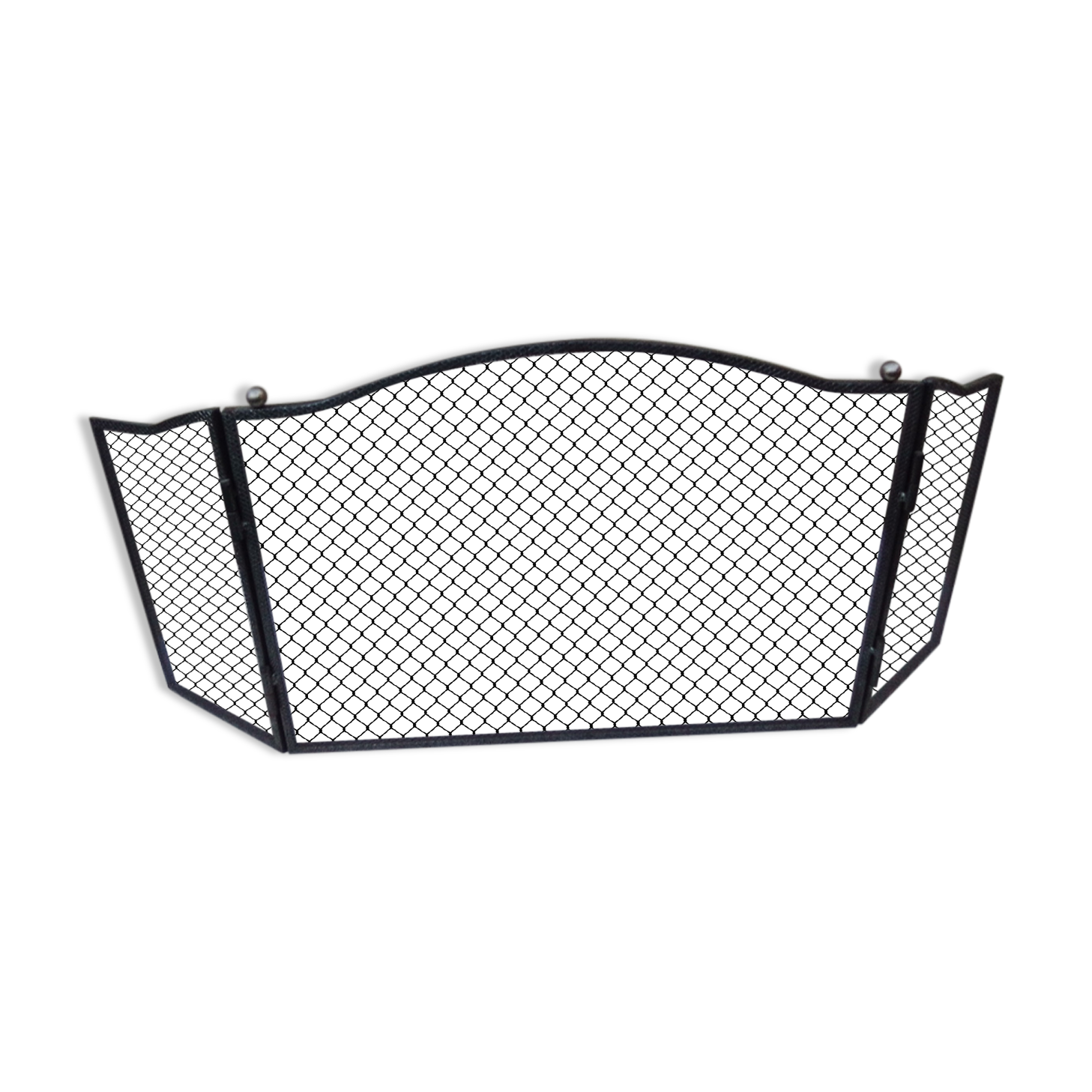 Fire firewall with 2 mesh shutters with 2 balls H 43 cm
