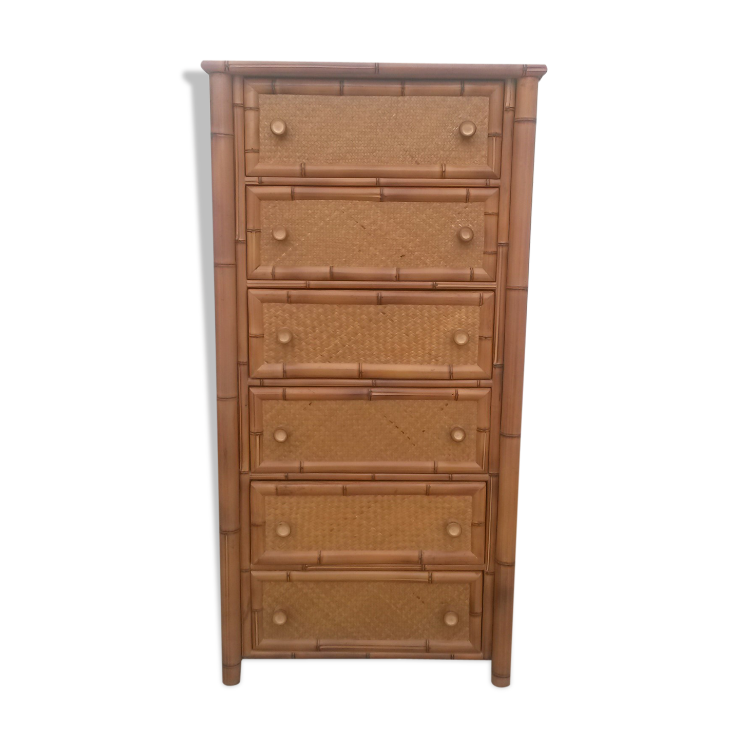 Chiffonnier en bambou 1970