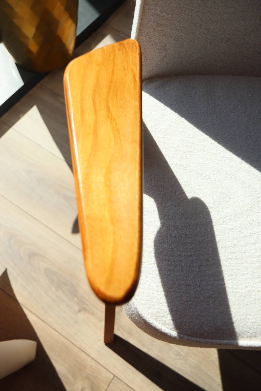 Scandinavian armchair set of 2 buckle white