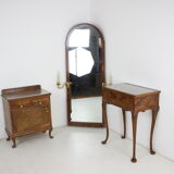 1920, antique makeup vanity with cabinet, Czechoslovakia