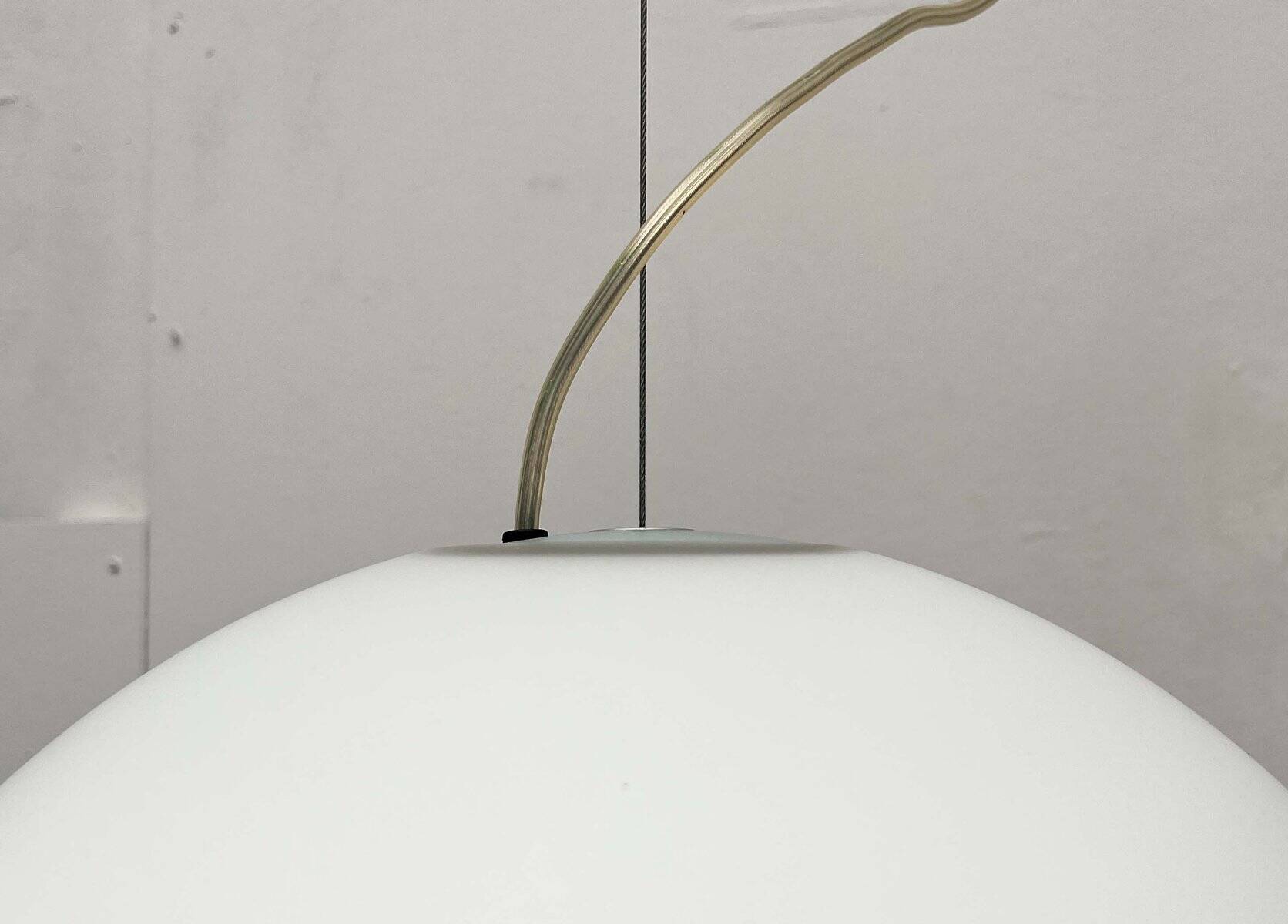 Postmodern Italian glass pendant lamp model Gaia by Luciano Cesaro for Tre Ci Luce, 1980s, set of 2.