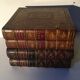 Stacked book ice bucket made of wood and leather