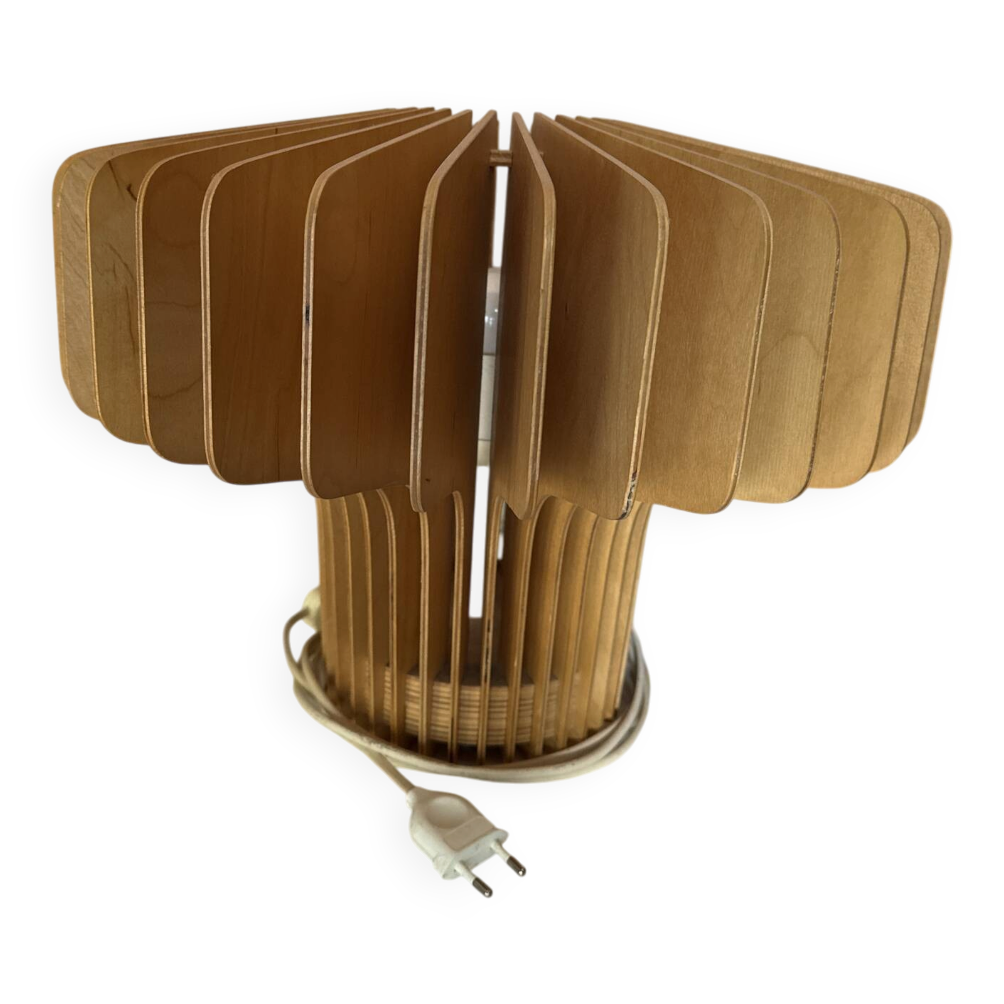 Lampes à Lamelles en bois naturel
