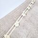 Vintage metal wall coat rack 5p cream