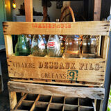 Wooden bottle buddy crate