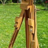 Floor lamp diy painter's easel transformed into a floor lamp