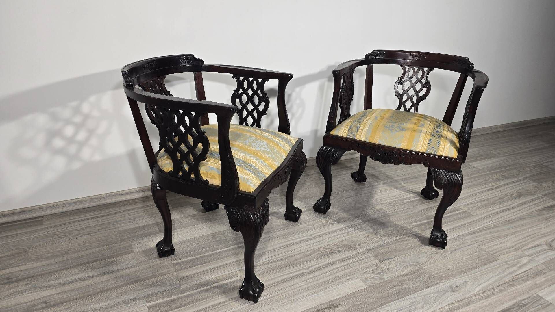 Chippendale style chairs