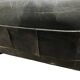 Pair of leather armchairs with marquetry armrests