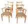 Set of 4 German cow horn dining armchairs by Lübke, 1950s, extremely rare