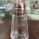 Christofle sprinkler sugar bowler, Mégève model, signature and hallmarks