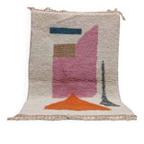 Handmade pure wool rug, size 140 x 260 cm.